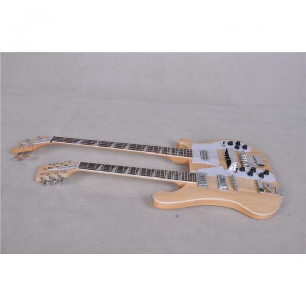 Custom 4003 Double Neck Naturalglo 4 String Bass 12 String Electric Guitar #13 image