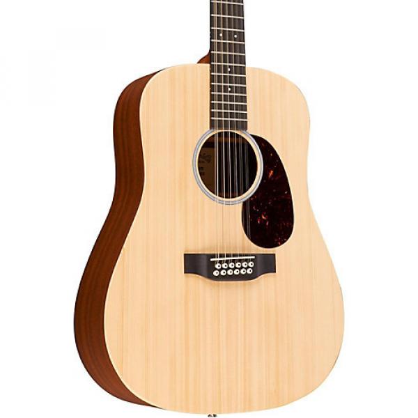 Martin X Series Custom X1D12E-CST Dreadnought 12-String Acoustic-Electric Guitar Natural #1 image