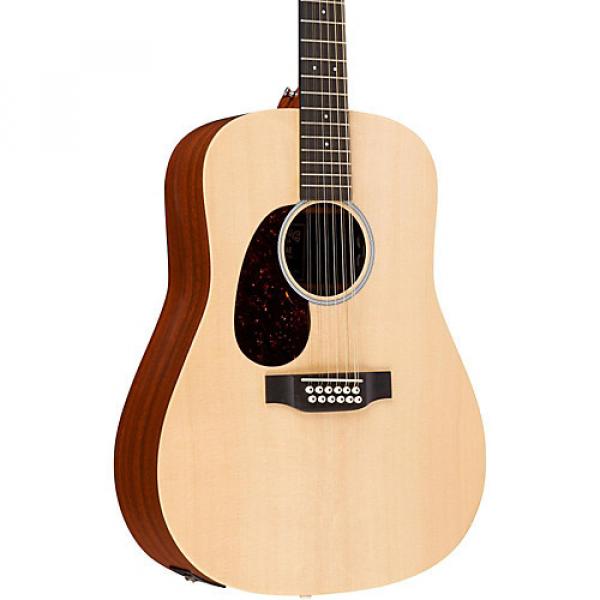 Martin X Series D12X1AE-L Dreadnought Left-Handed 12-String Acoustic-Electric Guitar Natural #1 image