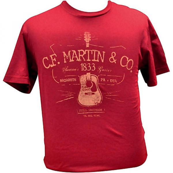 Martin D28 Logo T-Shirt Cardinal Large #1 image