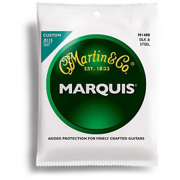 Martin M1400 Marquis Silk and Steel Custom Acoustic Guitar Strings #1 image
