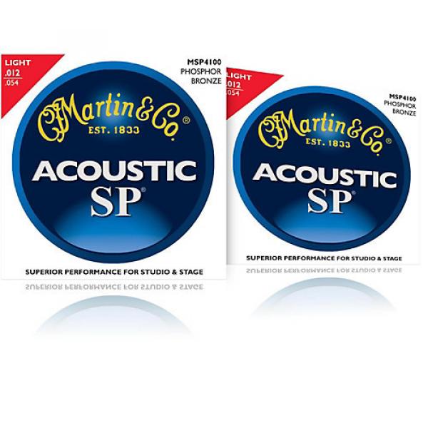Martin MSP4100 Phosphor Bronze Light Acoustic Strings (2 Pack) #1 image