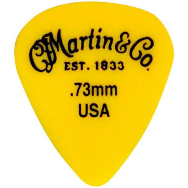 Martin Standard Delrin Guitar Pick Yellow 73mm 72 Pieces #1 image