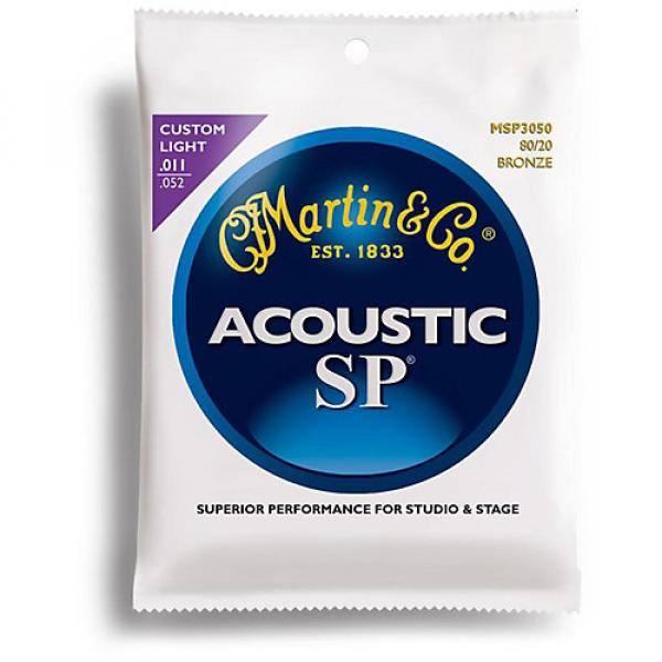 Martin MSP3050 SP 80/20 Bronze Custom Light Acoustic Guitar Strings #1 image