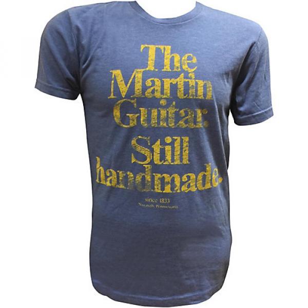 Martin Guitar Still Handmade - Royal T-Shirt with Gold Logo XX Large #1 image
