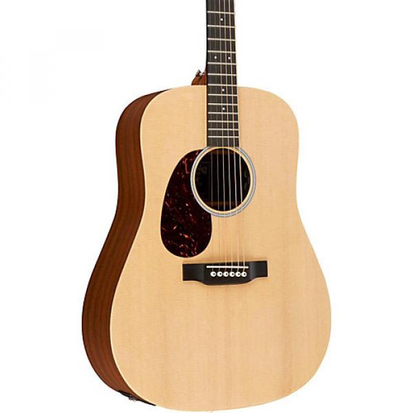 Martin X Series DX1AE-L Dreadnought Left-Handed Acoustic-Electric Guitar Natural #1 image