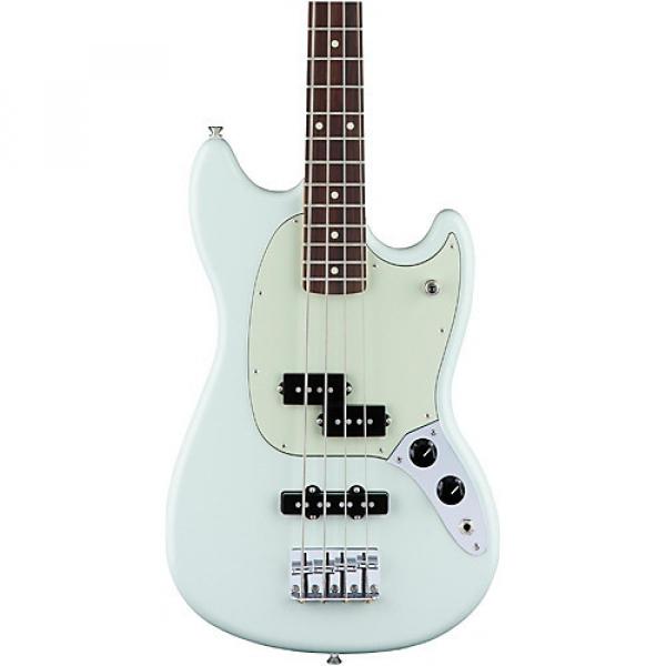 Fender Mustang PJ Bass, Rosewood Fingerboard Sonic Blue #1 image