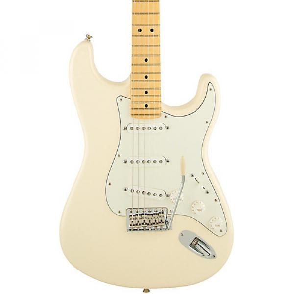 Fender American Special Stratocaster Electric Guitar with Maple Fingerboard Olympic White Maple Fingerboard #1 image
