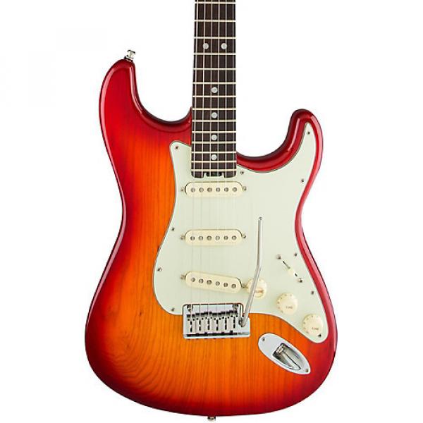 Fender American Elite Rosewood Stratocaster Electric Guitar Aged Cherry Burst #1 image