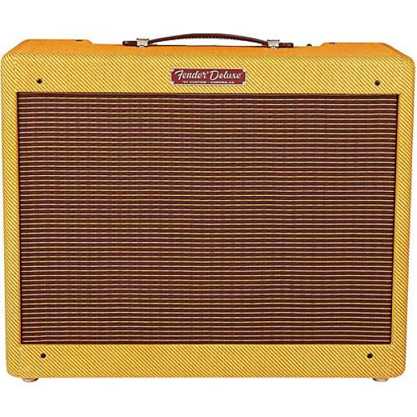 Fender '57 Custom Deluxe 12W 1x12 Tube Guitar Amp Lacquered Tweed #1 image