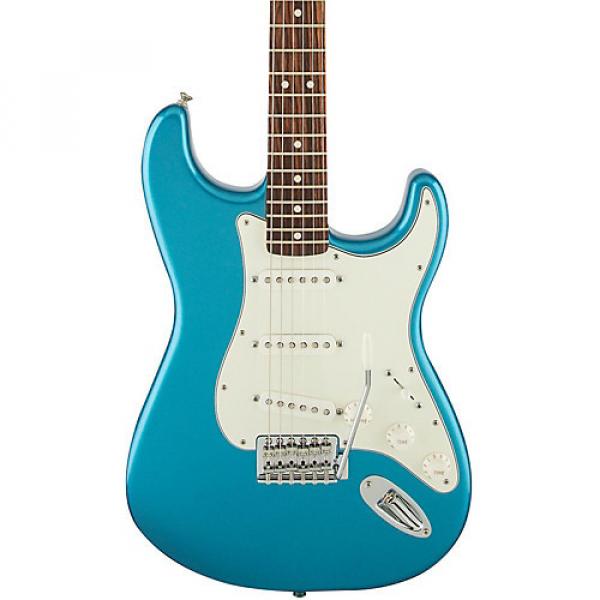 Fender Standard Stratocaster Electric Guitar with Rosewood Fretboard Lake Placid Blue Rosewood Fretboard #1 image