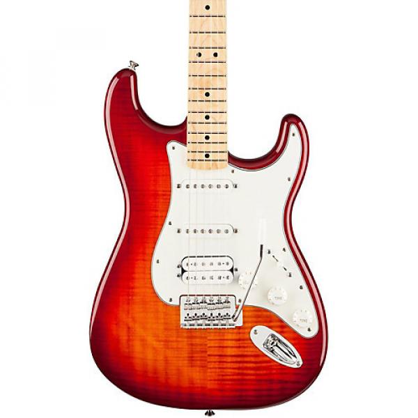 Fender Standard Stratocaster HSS Plus Top, Maple Fingerboard Aged Cherry Sunburst Maple Fingerboard #1 image
