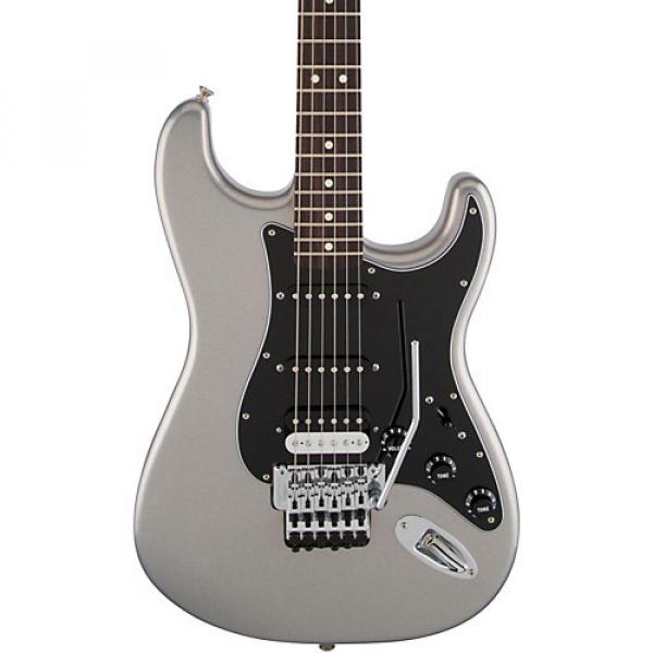 Fender Standard Stratocaster w/Floyd Rose HSS Rosewood Fingerboard Electric Guitar Ghost Silver #1 image