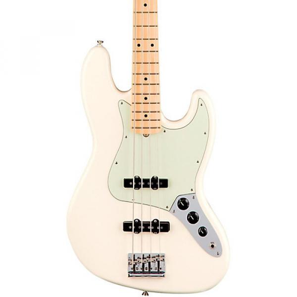 Fender American Professional Jazz Bass Maple Fingerboard Olympic White #1 image