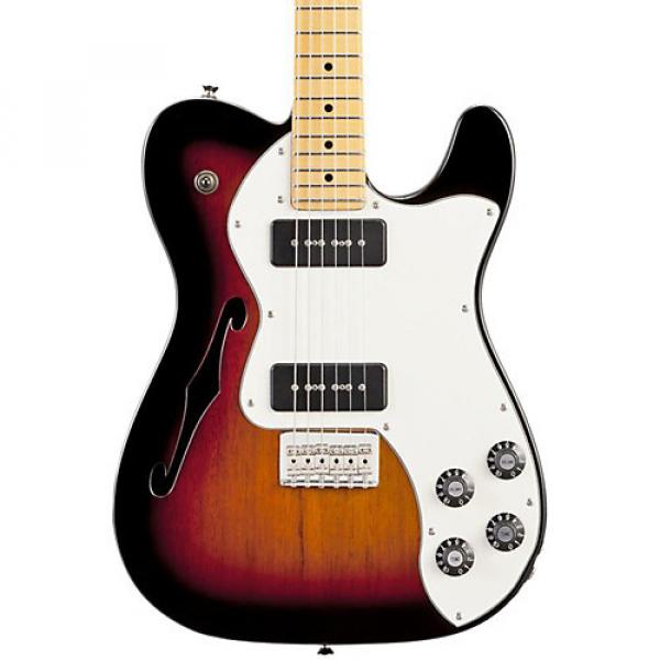 Fender Modern Player Telecaster Thinline Deluxe Electric Guitar 3-Color Sunburst Maple Fretboard #1 image
