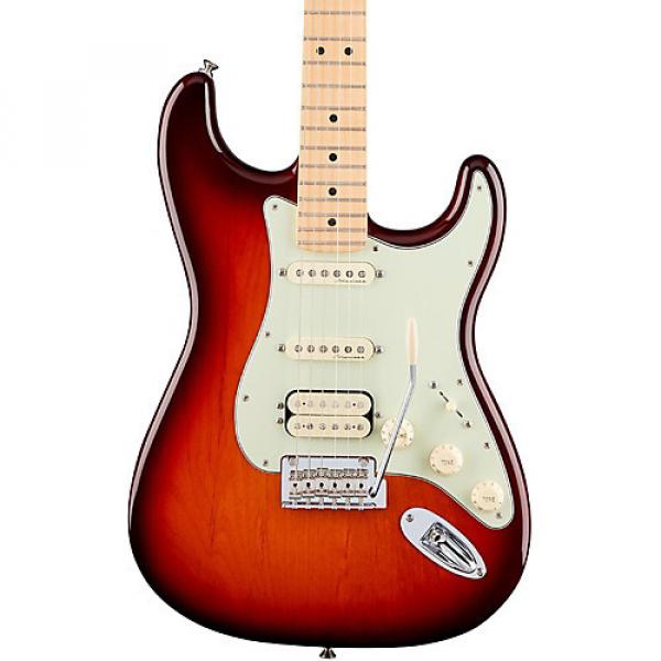 Fender Deluxe HSS Stratocaster with Maple Fingerboard Tobacco Sunburst #1 image