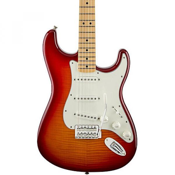 Fender Standard Stratocaster Plus Top, Maple Fingerboard Aged Cherry Sunburst Maple Fingerboard #1 image