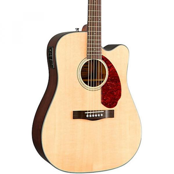 Fender Classic Design Series CD-140SCE Cutaway Dreadnought Acoustic-Electric Guitar Natural #1 image