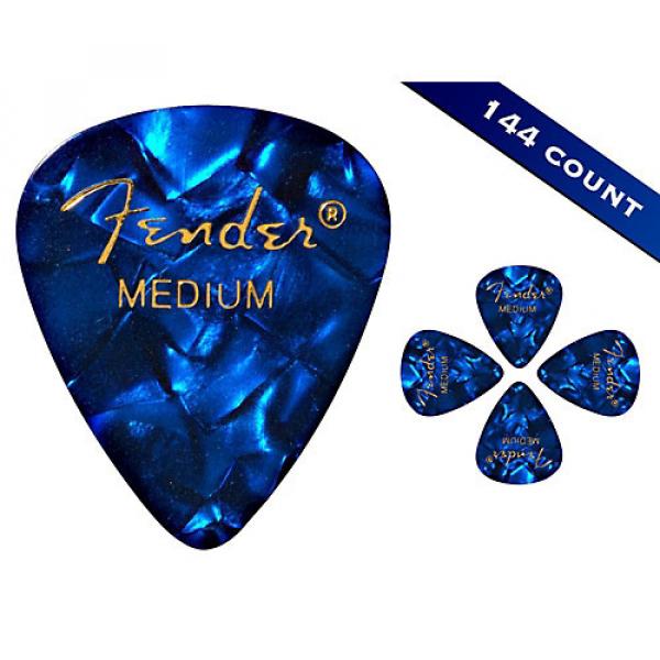 Fender 351 Premium Medium Guitar Picks - 144 Count Blue Moto #1 image