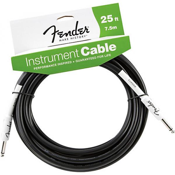 Fender Performance Series Instrument Cable Black 25 ft. #1 image