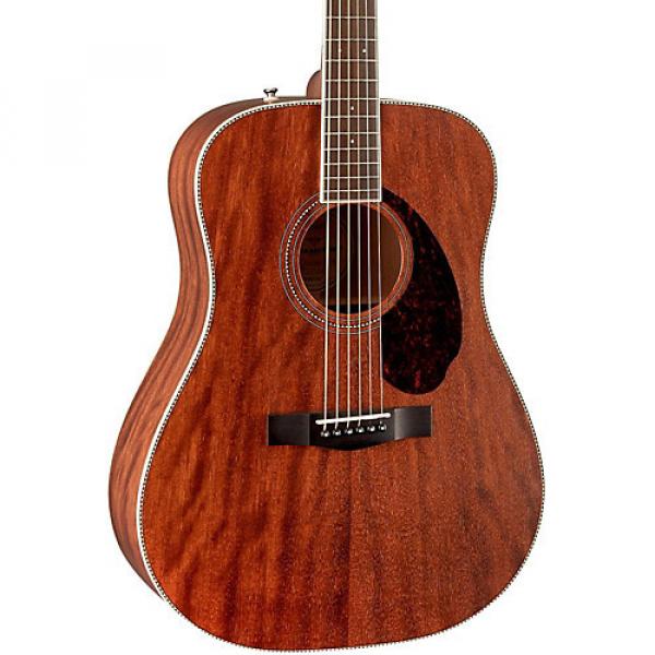 Fender Paramount Series PM-1 Standard All-Mahogany Dreadnought Acoustic Guitar Natural #1 image