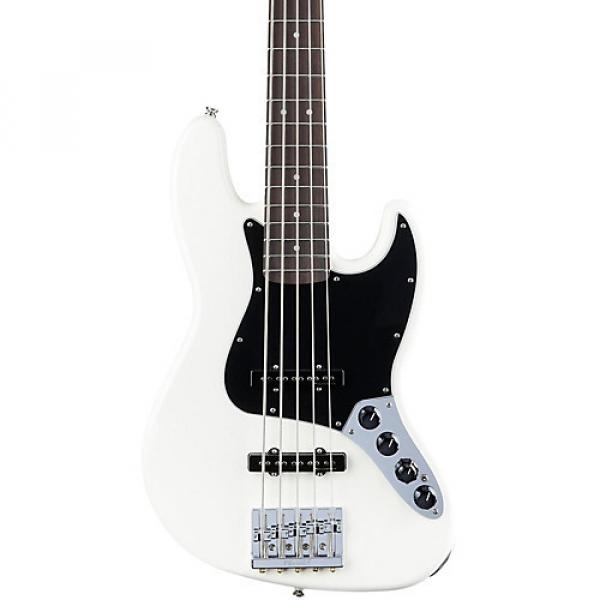 Fender Deluxe Active Jazz Bass V Rosewood Fingerboard Olympic White #1 image