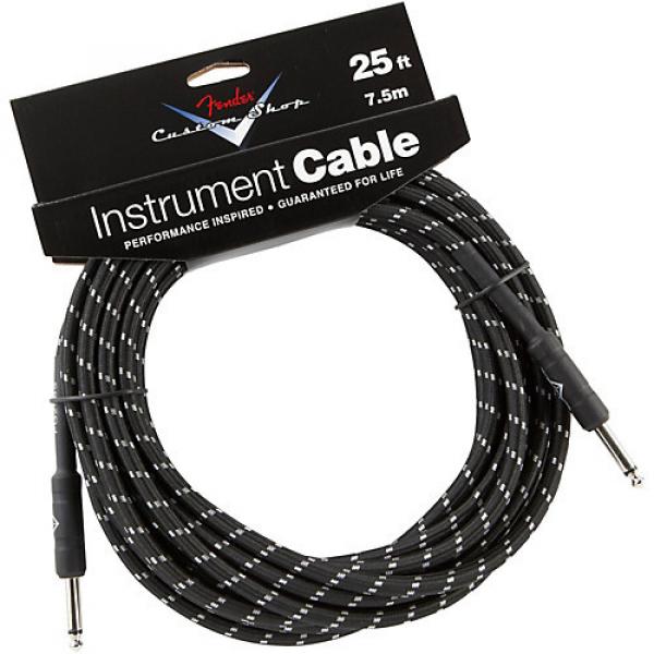 Fender Custom Shop Performance Series Instrument Cable Black Tweed 25 ft. #1 image