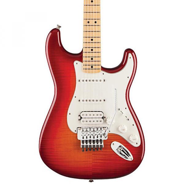 Fender Standard Stratocaster HSS Plus Top with Locking Tremolo, Maple Fingerboard Aged Cherry Sunburst Maple Fingerboard #1 image
