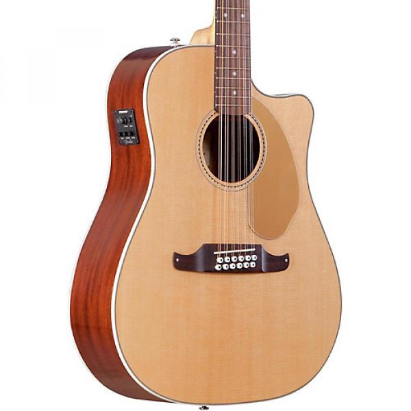 Fender California Series Villager SCE Cutaway Dreadnought 12-String Acoustic-Electric Guitar Natural #1 image
