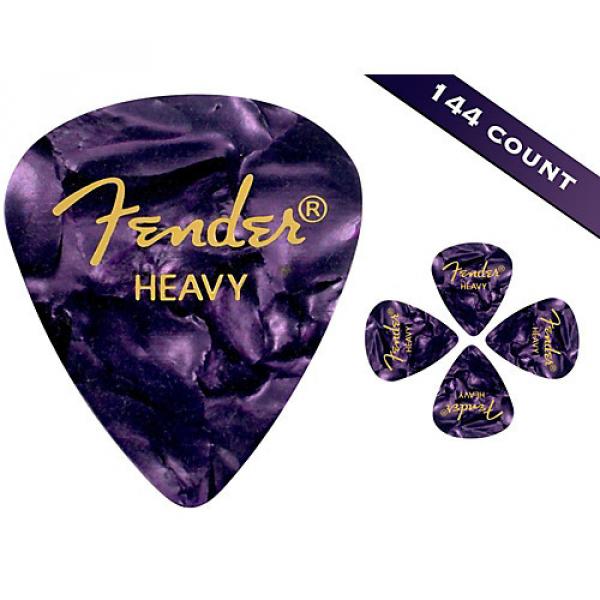 Fender 351 Premium Heavy Guitar Picks - 144 Count Purple Moto #1 image