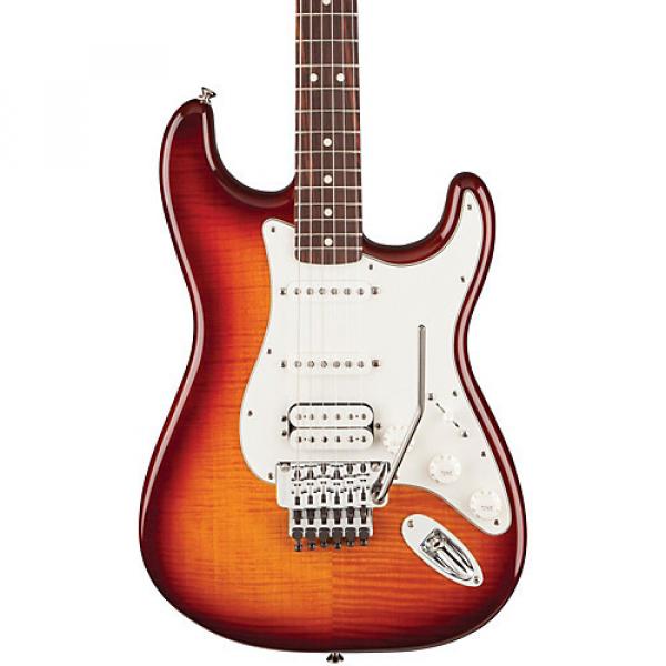 Fender Standard Stratocaster HSS Plus Top with Locking Tremolo, Rosewood Fingerboard Tobacco Sunburst Rosewood Fingerboard #1 image