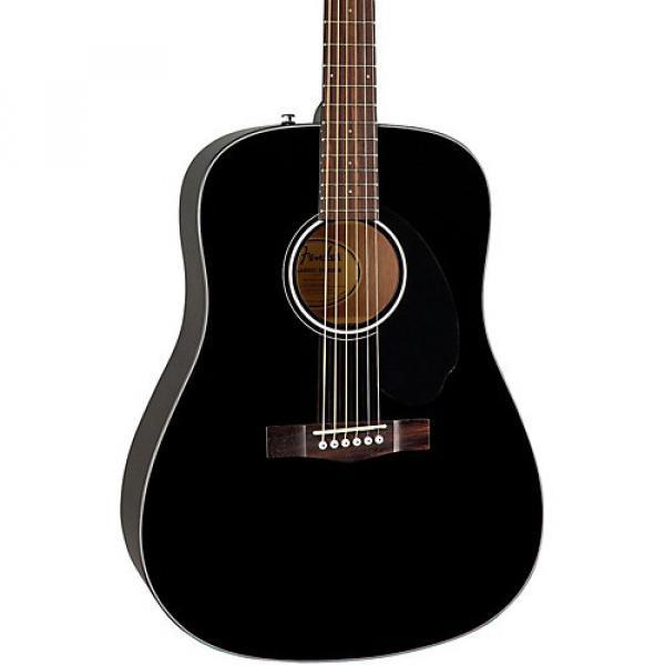 Fender Classic Design Series CD-60S Dreadnought Acoustic Guitar Black #1 image