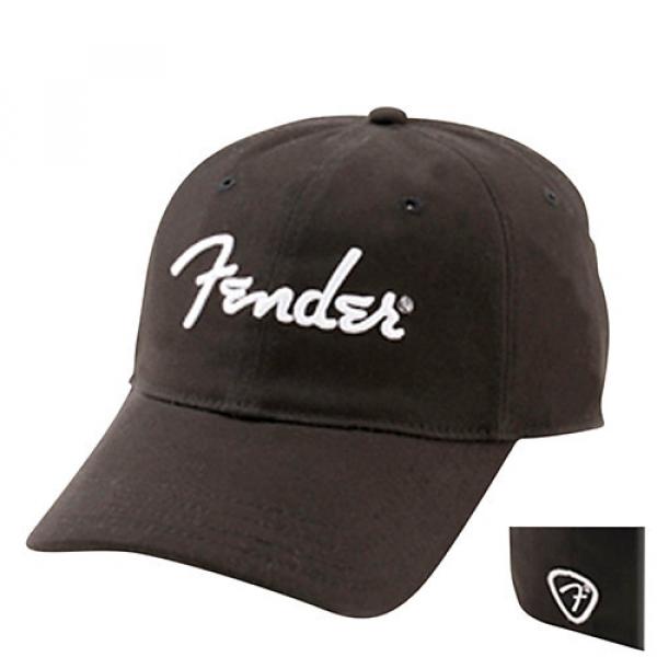 Fender Black Script Logo Stretch Cap Black L/XL #1 image
