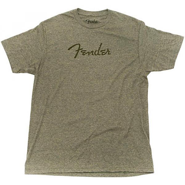Fender Distressed Logo Premium T-Shirt Large Sage Green #1 image