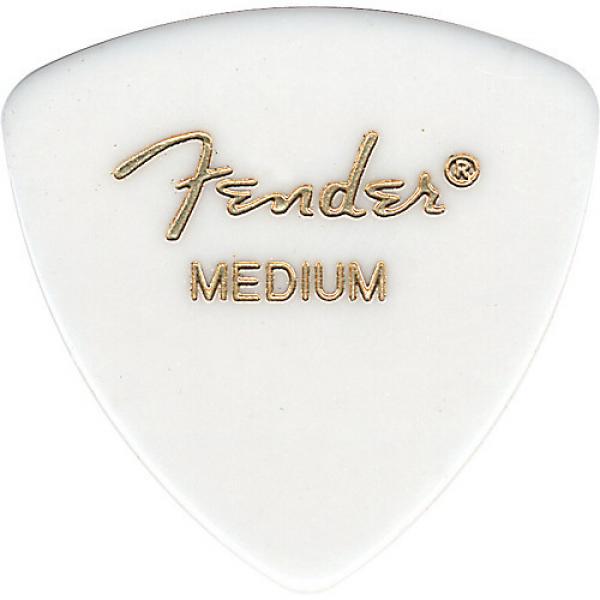 Fender 346 White Guitar Picks Medium 6 Dozen #1 image