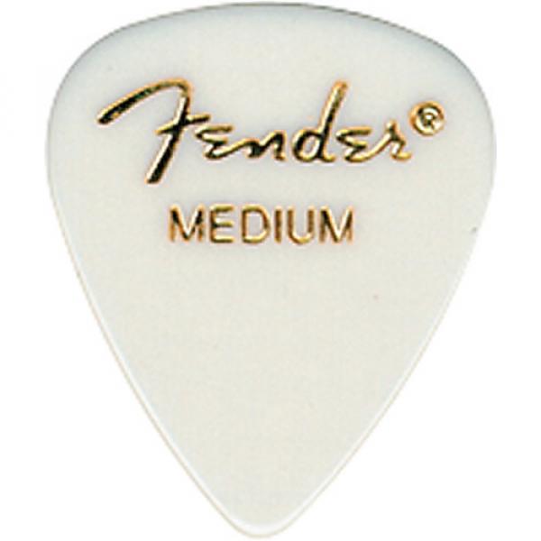Fender 351 Standard Guitar Pick White Thin 1 Dozen #1 image