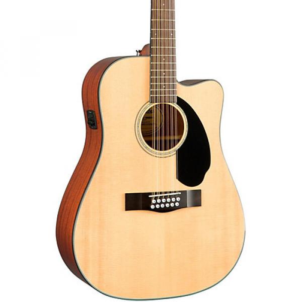 Fender Classic Design Series CD-60SCE-12 Cutaway Dreadnought 12-String Acoustic-Electric Guitar Natural #1 image