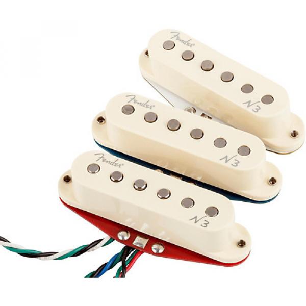 Fender N3 Noiseless Stratocaster Pickups Set of 3 White Covers #1 image