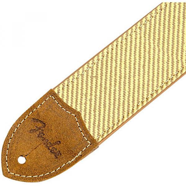 Fender Deluxe Leather Guitar Strap Tweed 2 in. #1 image