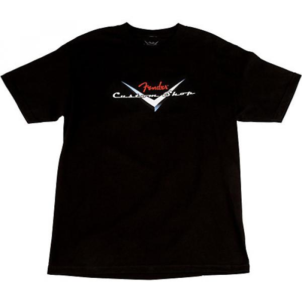 Fender Custom Shop Original Logo T-Shirt Black XX-Large #1 image