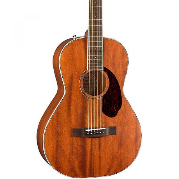 Fender Paramount Series PM-2 Standard All-Mahogany Parlor Acoustic Guitar Natural #1 image