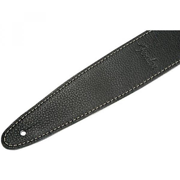 Fender Artisan Leather Guitar Strap Black #1 image
