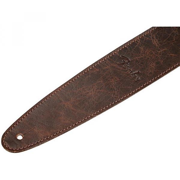 Fender Artisan Leather Guitar Strap Brown 2.5 in. #1 image