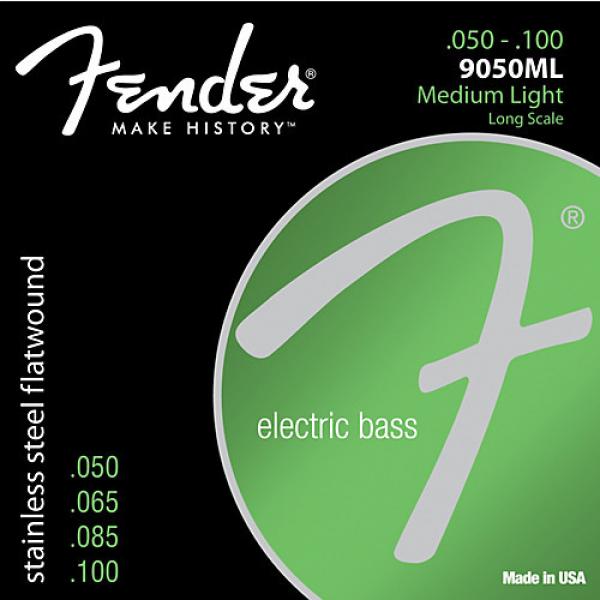 Fender 9050ML Stainless Steel Flatwound Long Scale Bass Strings - Medium Light #1 image