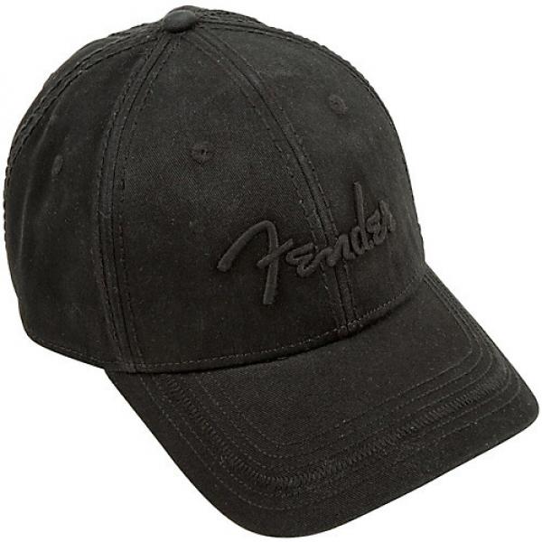 Fender Blackout Baseball Hat, Black, Onesize #1 image