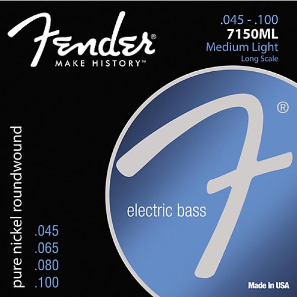Fender 7150ML Pure Nickel Long Scale Bass Strings - Medium Light #1 image