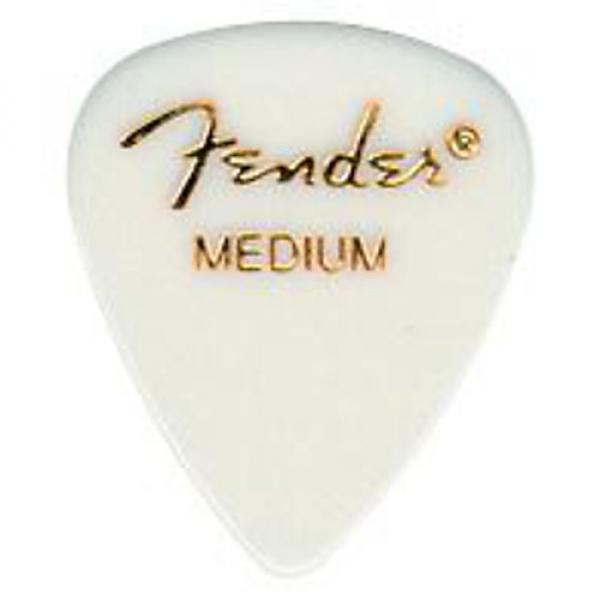 Fender Flat Standard Picks White Medium - 2 Dozen #1 image
