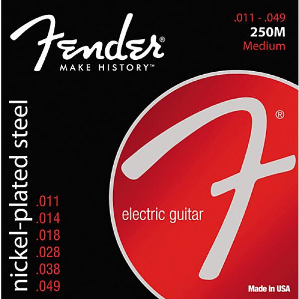 Fender 250M Super 250 Nickel-Plated Steel Electric Guitar Strings - Medium #1 image