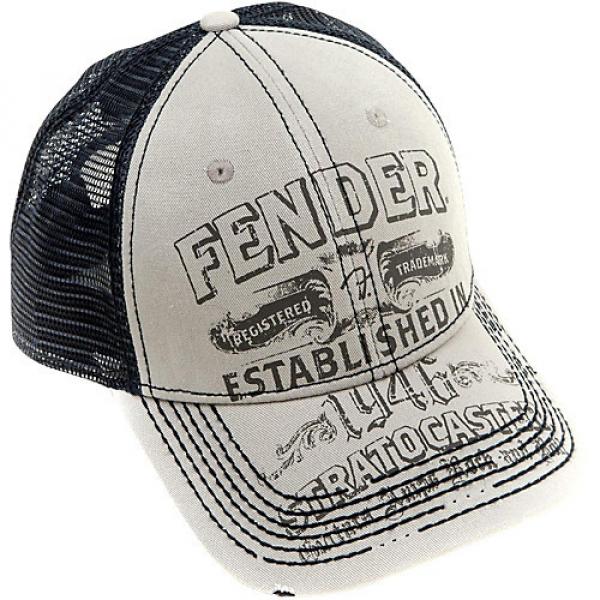 Fender Strat Trucker Hat, Grey, One size #1 image