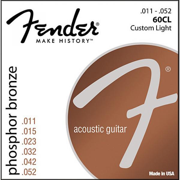 Fender 60CL Phosphor Bronze Acoustic Strings - Custom Light #1 image